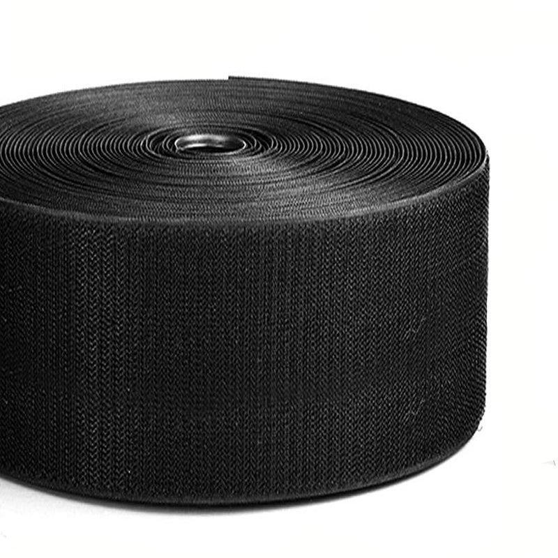 ApexOne 4'' Wide 5 Yards Long Heavy Duty Hook & Loop Cable Tie Cord Wrap Fastener Nylon Power Cord Management Wire Organizer Strap Reusable Cut to Size Self Gripping Tape Roll-2'' Wide Black Available - Image 1